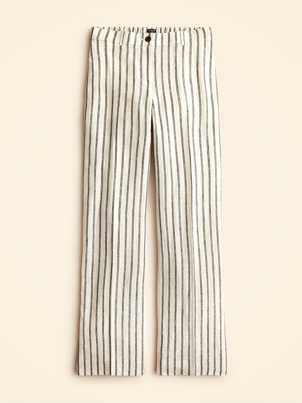 J Crew Harbor pant in striped linen Sz M